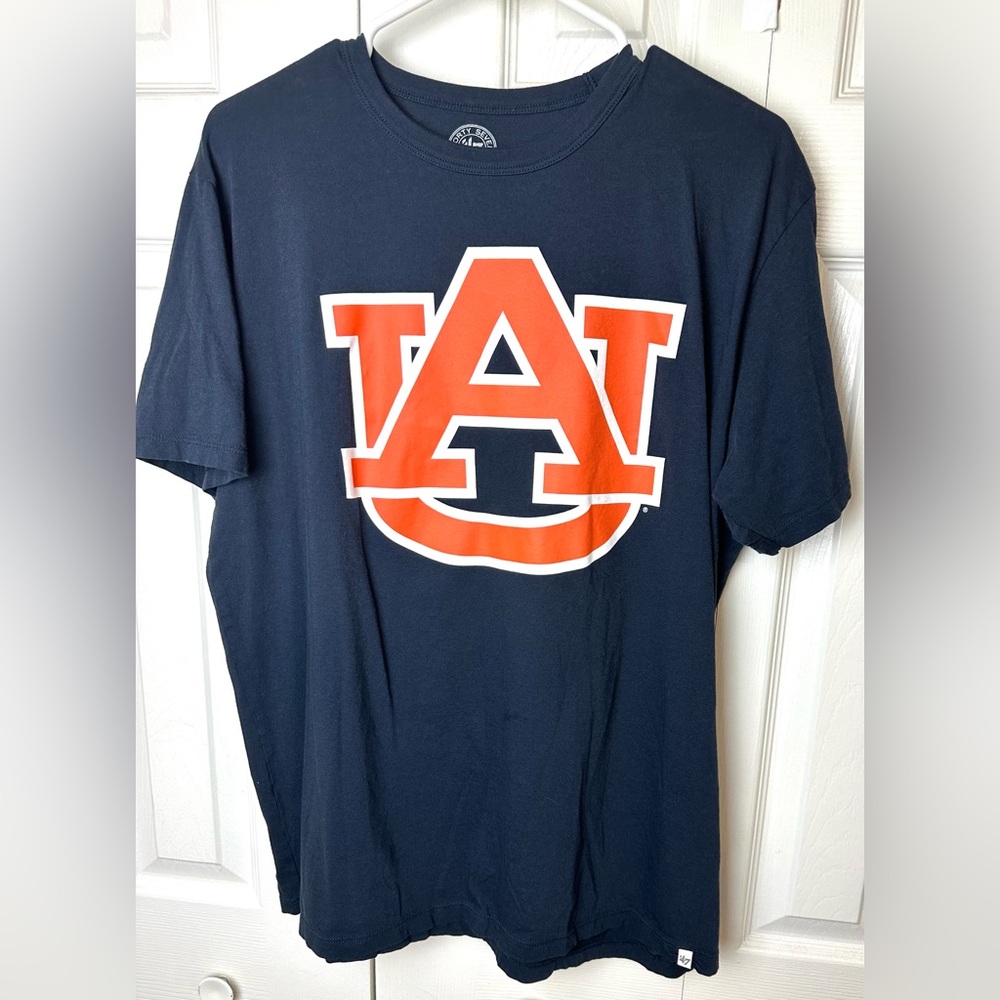 ‘47 AUBURN University Tigers Game Day Tee T-Shirt Crewneck Blue Orange White S/S